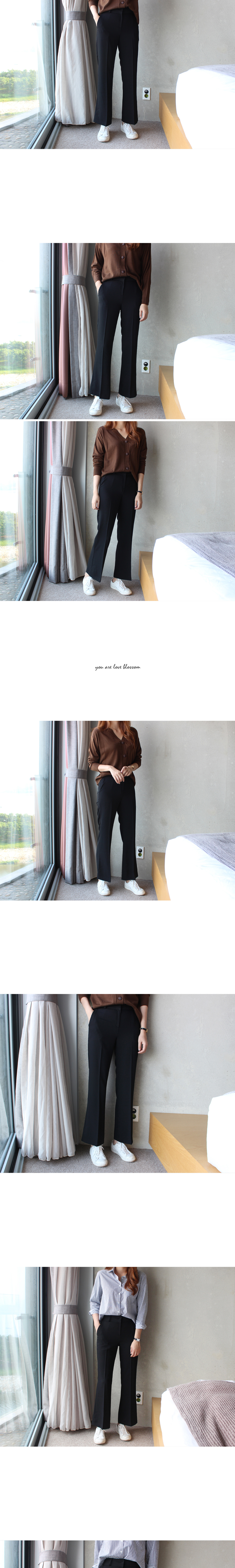 New Women's Pants High Waist Semi Boots Cut Kim