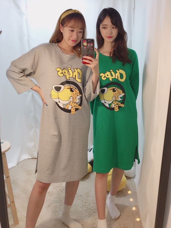 New Cheetos Homewear Long Dress Maternity Pajamas 