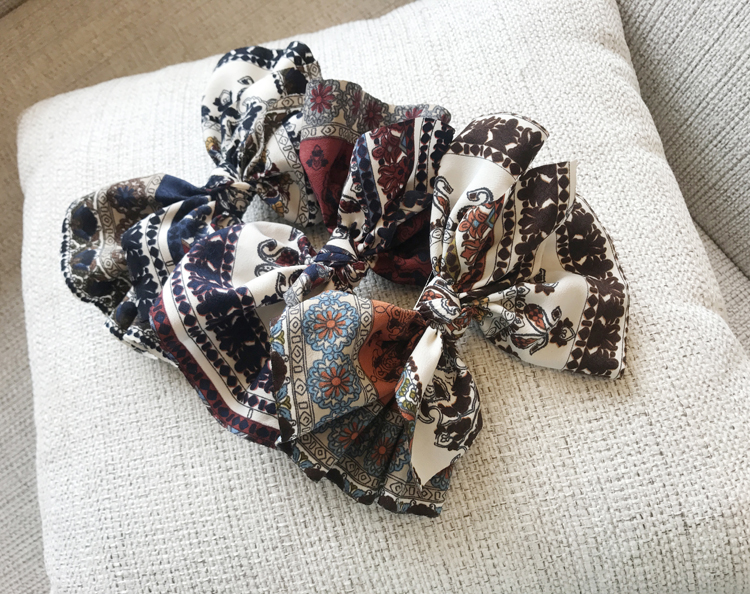 NEW HAIR CLIP HOOP ethnic pattern ribbon pin pinna