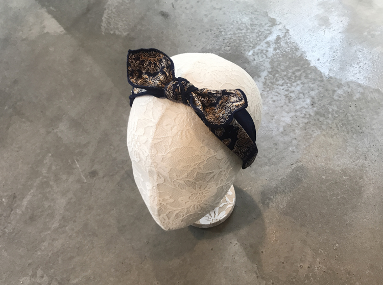 New Jolo Paisley Hair Band Wire Headband Ribbon Fl