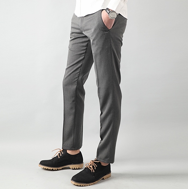 New Men's Pants Men's Button Span Slacks Big