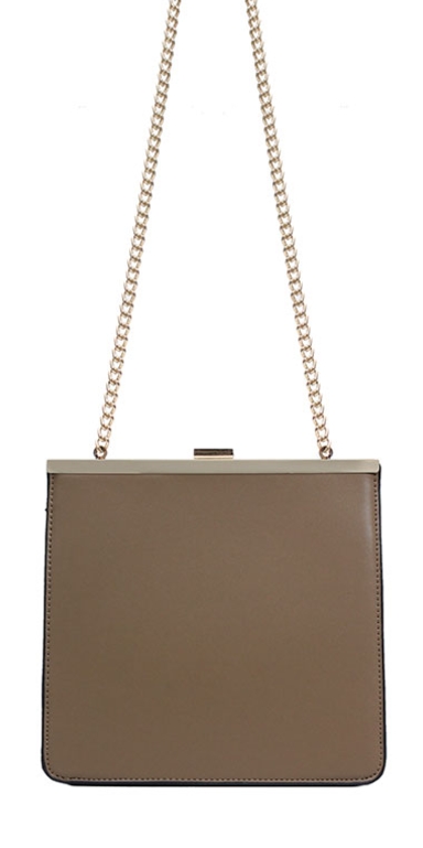 New Gold Mini Cross Back Women Square Gold Hand Ha