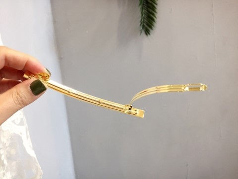 Gold Pinched Autumn Hairpin Hairpin Simple Stick C