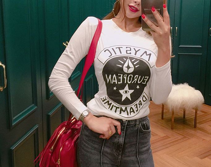 T-Shirt Feminine Look Women's Clothing Coordina