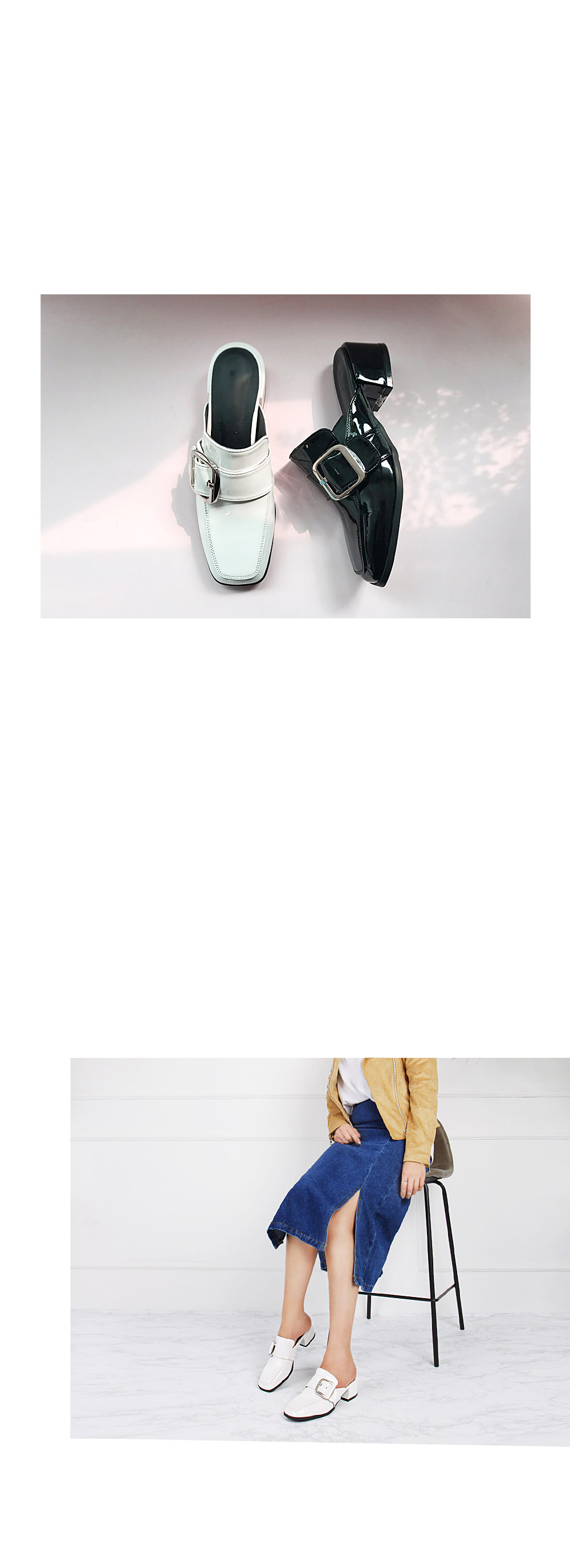 New enamel buckle blouse Urban style Every day I w