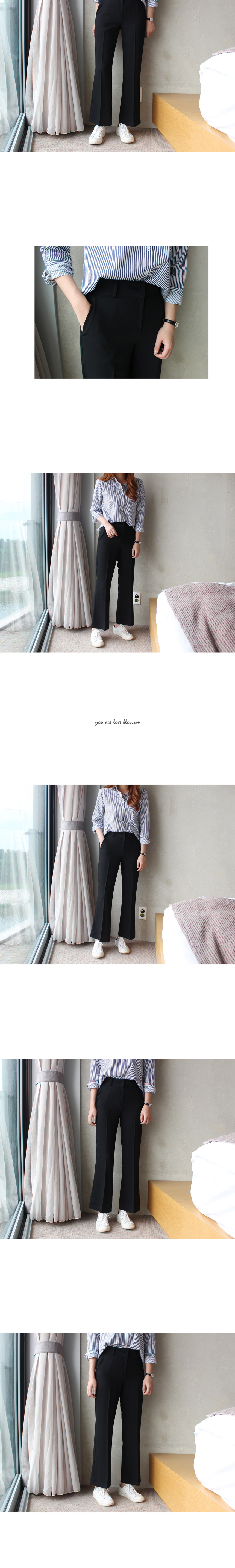 New Women's Pants High Waist Semi Boots Cut Kim