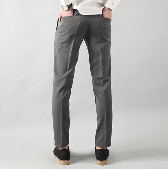 New Men's Pants Men's Button Span Slacks Big