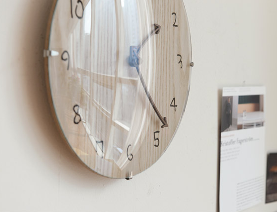 DIEL Living Wood Arrow Quiet Wall Clock Eye room N