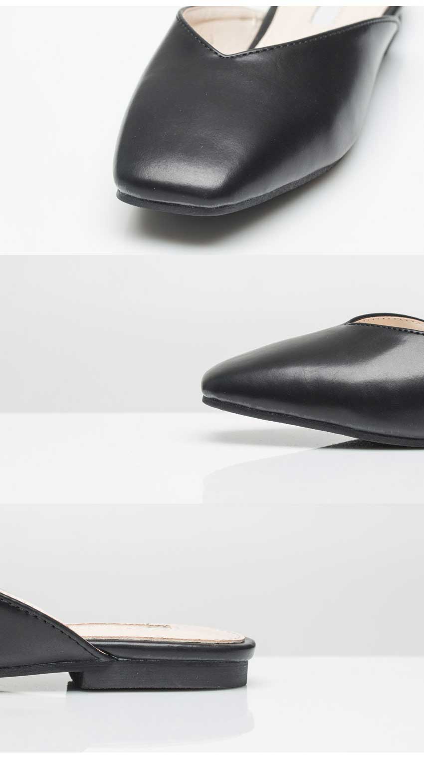 New Hana Square Toe mule slippers blouse 5color 1c