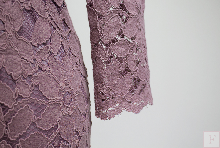 New Women Dress Flower See-through Lace Punching B