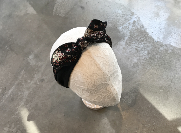 New Jolo Paisley Hair Band Wire Headband Ribbon Fl