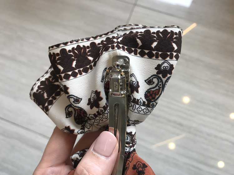 NEW HAIR CLIP HOOP ethnic pattern ribbon pin pinna