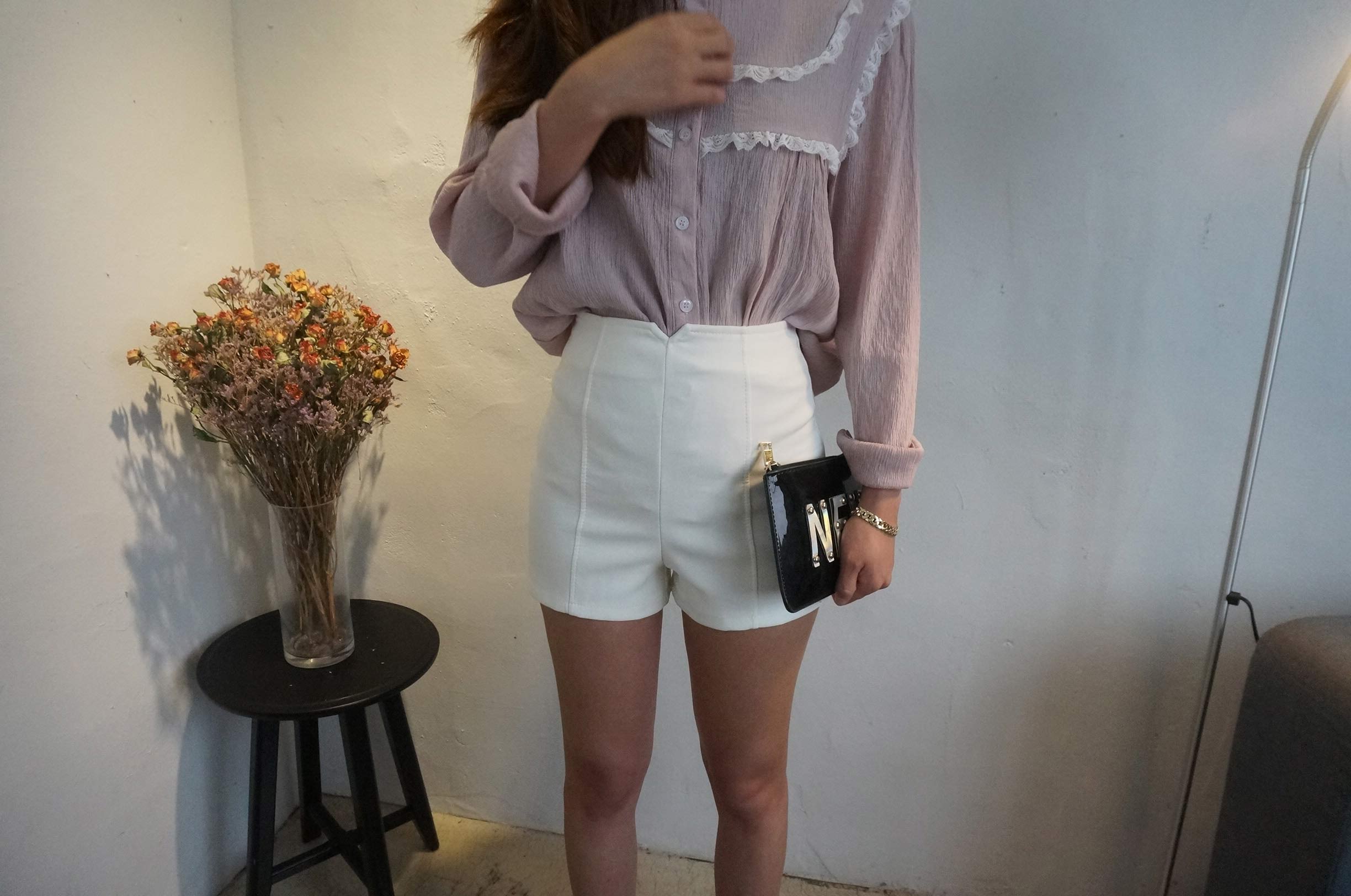 Women Short Pants High Waist Short Pants # 2color 