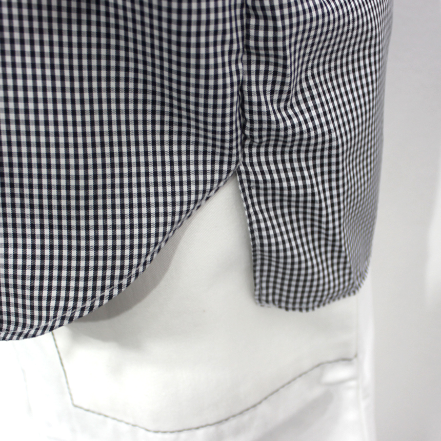 NEW FASHION LADY GIRL Blouse Check sleeved ruffle 