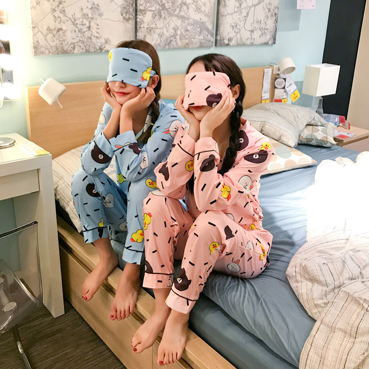 New Line Friends Pajamas Pajamas Summer Set Couple
