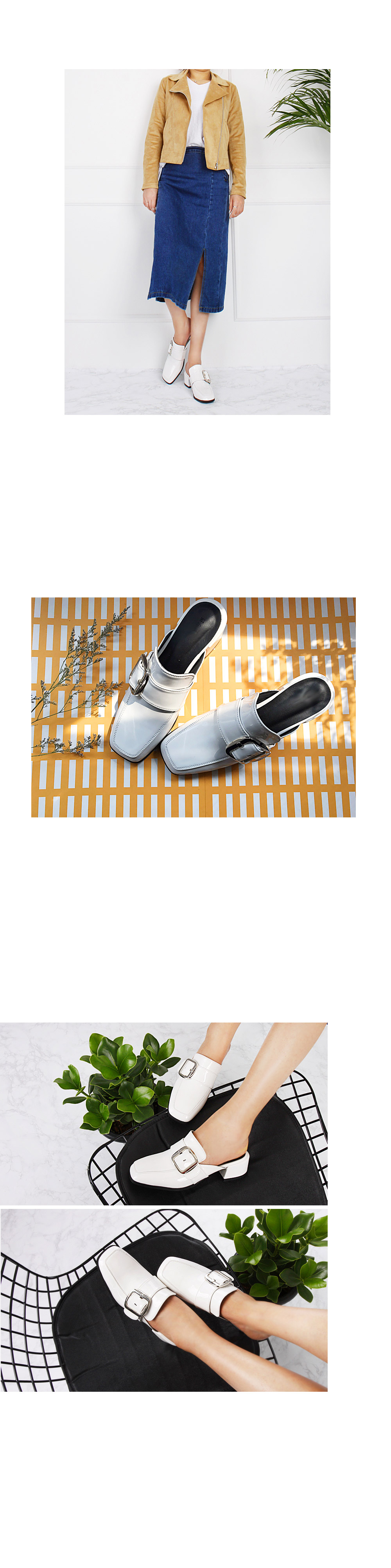 New enamel buckle blouse Urban style Every day I w