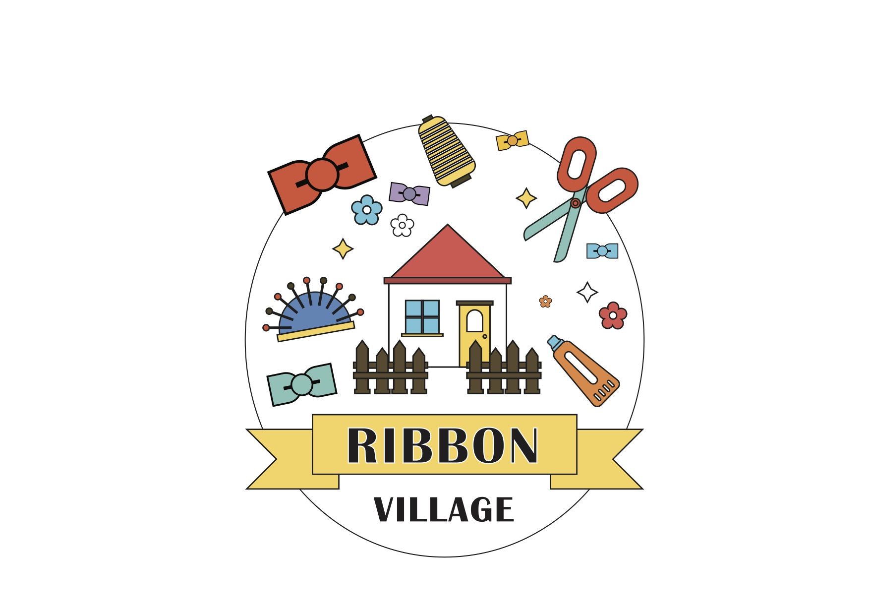 New Ribbon Village Bling Bling Bow Lovely Feeling 
