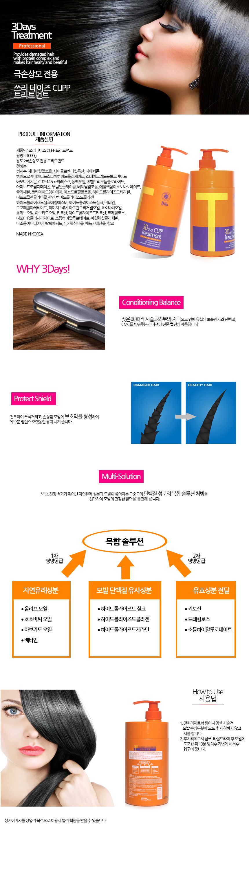 NEW HAIR CARE Three Days CLPP treatment large capa