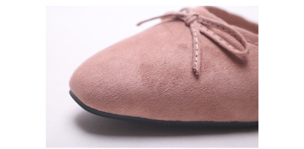 New Suede Ribbon Blower Women Women Tongue Shoe Of