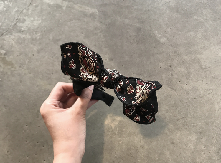 New Jolo Paisley Hair Band Wire Headband Ribbon Fl