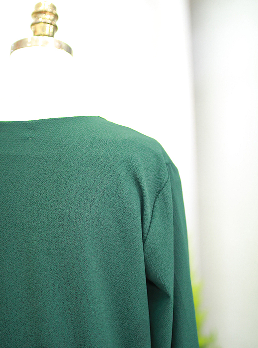 Feminine Autumn Chiffon Dress One-Piece Tie Tie On