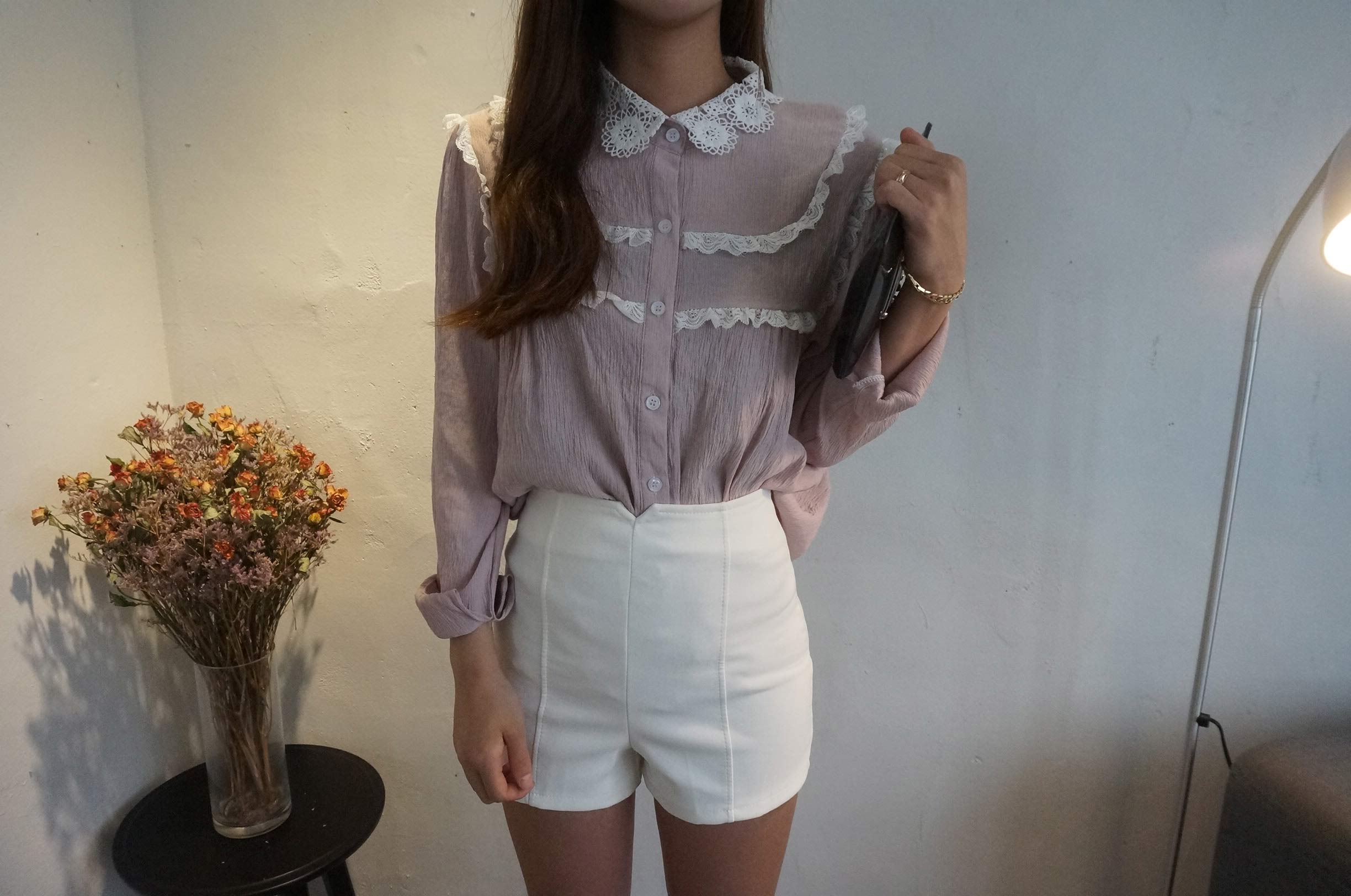 Women Short Pants High Waist Short Pants # 2color 