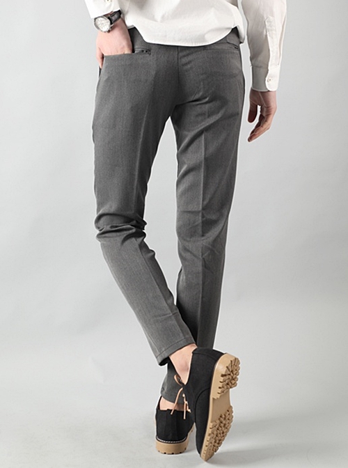 New Men's Pants Men's Button Span Slacks Big