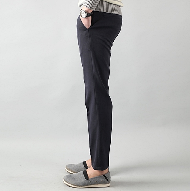 New Men's Pants Men's Button Span Slacks Big