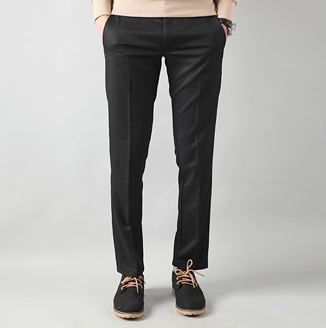 New Men's Pants Men's Button Span Slacks Big