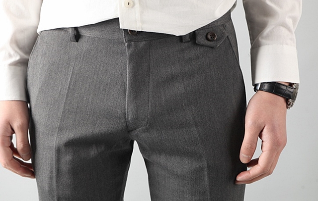 New Men's Pants Men's Button Span Slacks Big