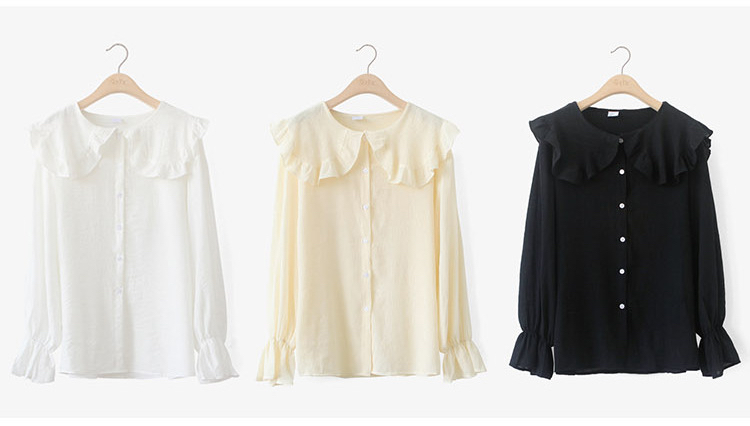 Women Blouses Sleeveless ruffle black white check 