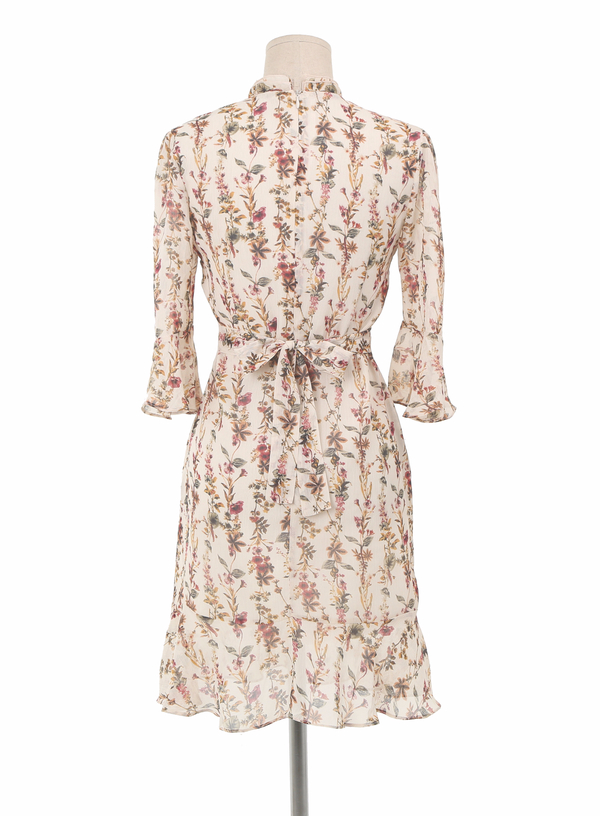 Stylish advisor! Half Neck Ruffle Dress _ Ivory Be