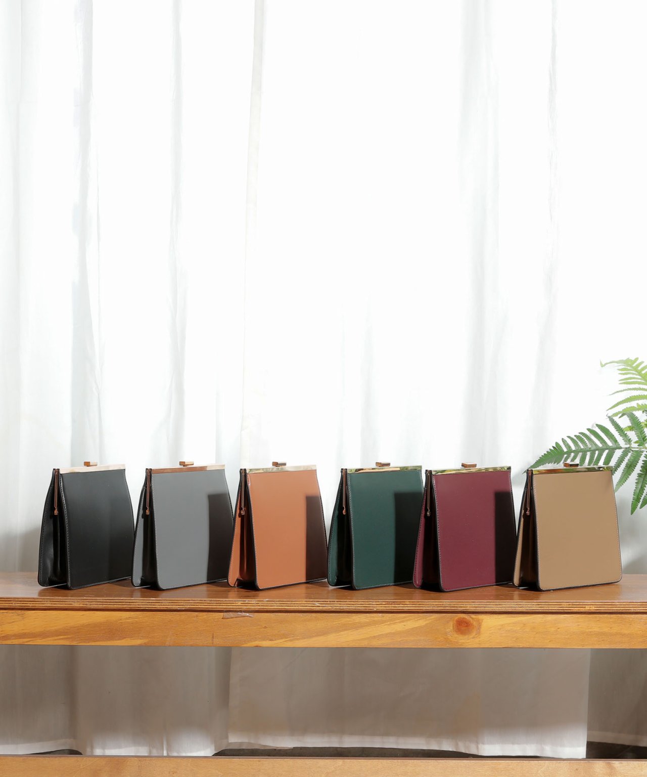 New Gold Mini Cross Back Women Square Gold Hand Ha