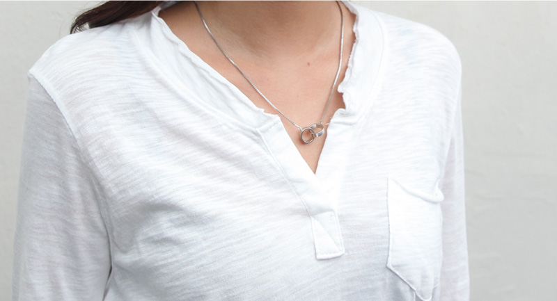 V-neck Women's Slab T-shirt Women's Fall Nit