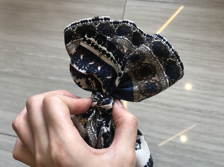 NEW HAIR CLIP HOOP ethnic pattern ribbon pin pinna