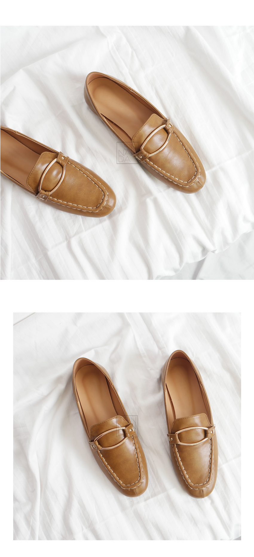 New Awesome Classic Wide Ring Stitch Loafers Women