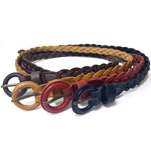 Prevent allergy leather jeans leather belt twist l