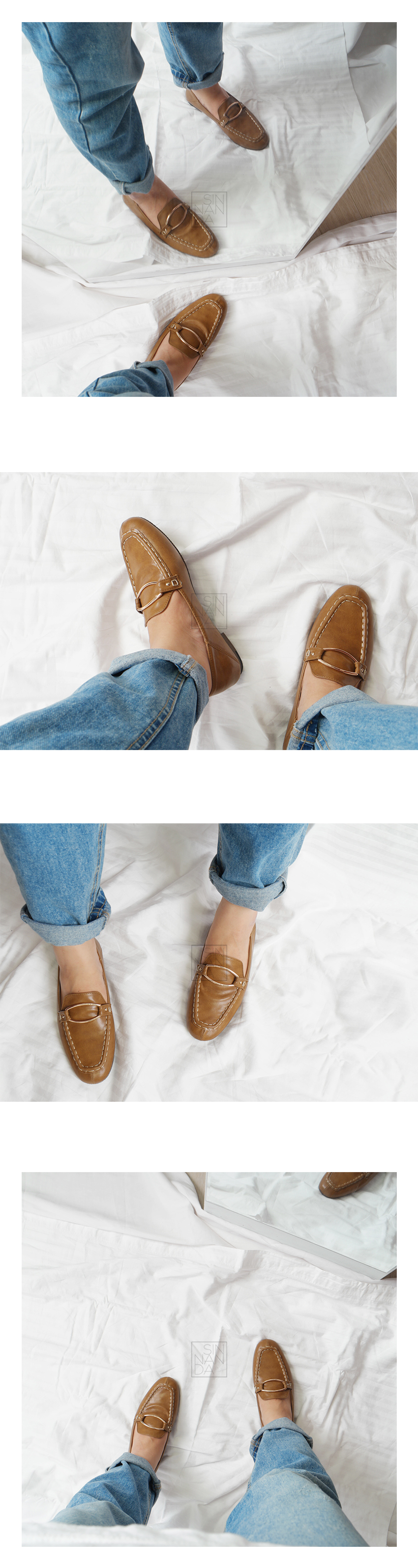 New Awesome Classic Wide Ring Stitch Loafers Women