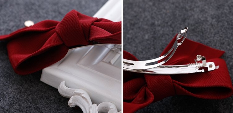 New Woolen Big Ribbon Pin Hairpin Gullish Fashion 