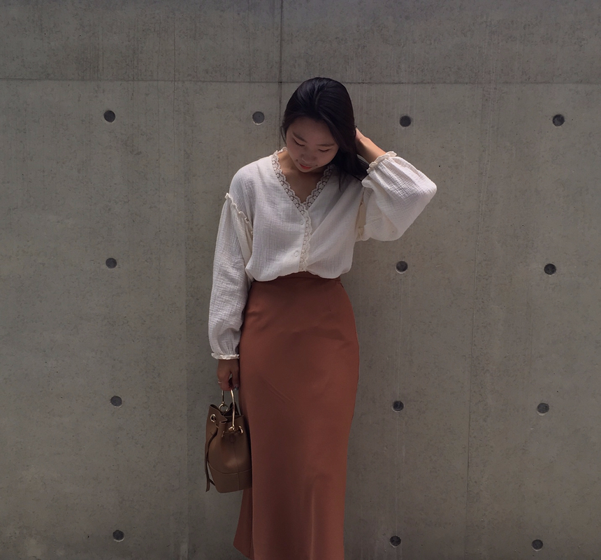 NEW FASHION LADY GIRL Blouse Fall lace ruffle puff