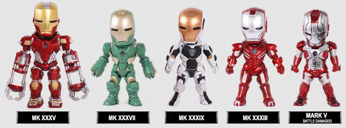 Ironman Avengers figure set car interior decoratio