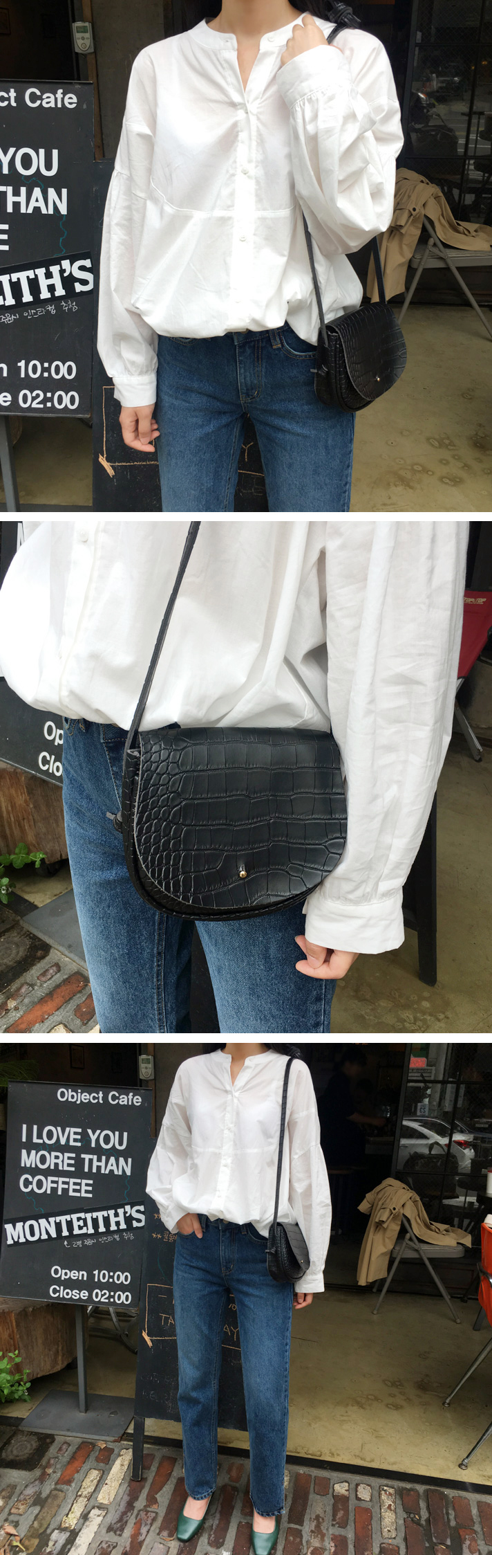 New Cracked Leather Mini Crossover Teenage Women D