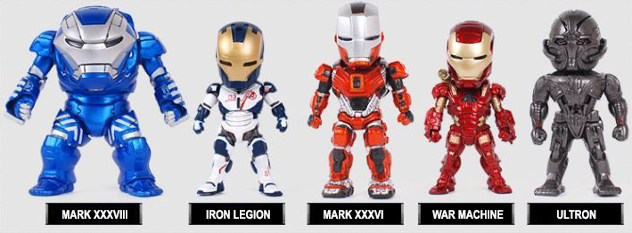 Ironman Avengers figure set car interior decoratio