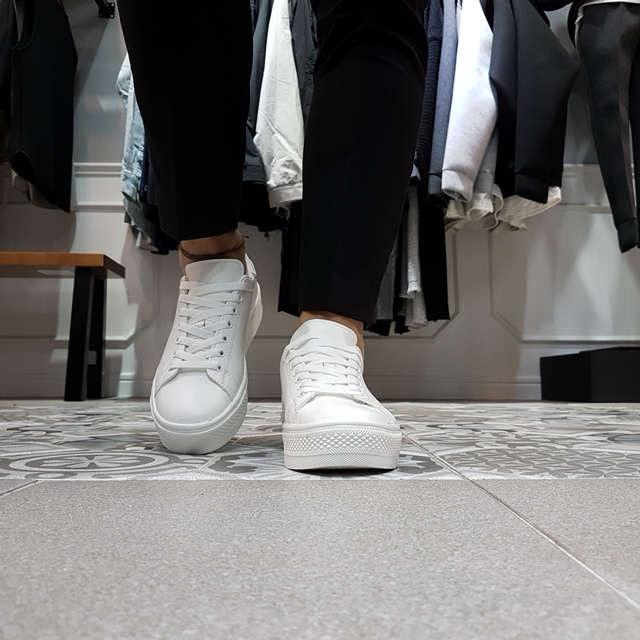 Men Height Shoes Men's White High-end Modern Sn