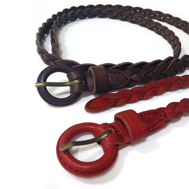 Prevent allergy leather jeans leather belt twist l