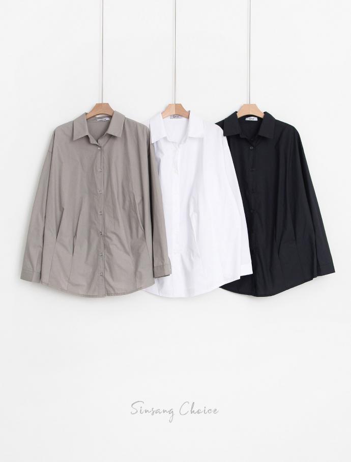Feminine pin tuck long sleeve shirt Modern look bl