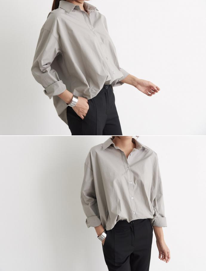 Feminine pin tuck long sleeve shirt Modern look bl