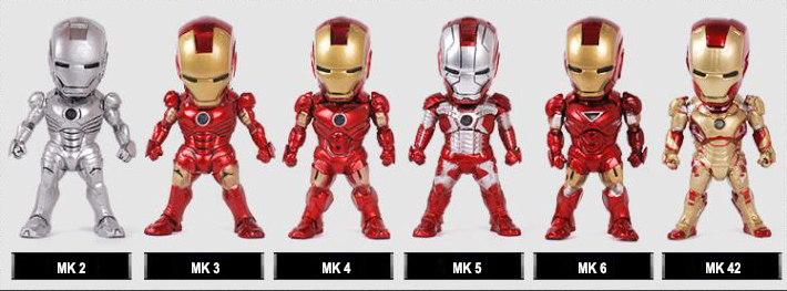 Ironman Avengers figure set car interior decoratio