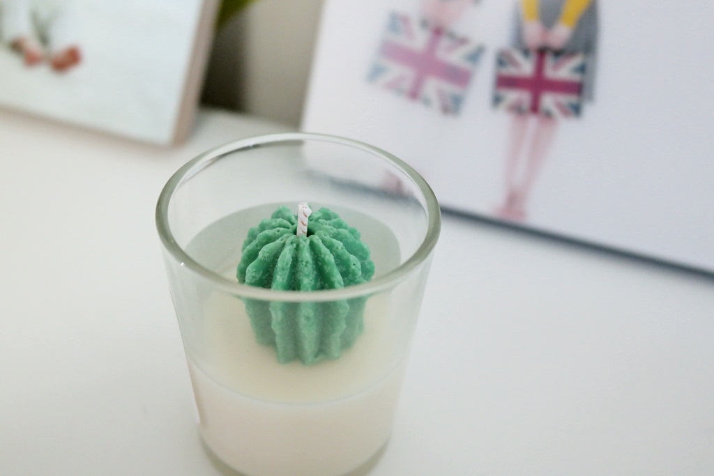 NEW CANDLE Mini Cactus Soy Candle Desk Interior Cu