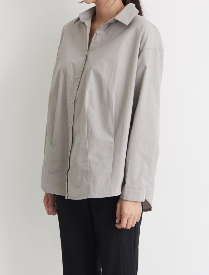 Feminine pin tuck long sleeve shirt Modern look bl